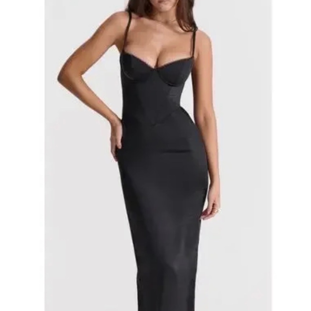 House of CB - Stefania Black Corset Dress